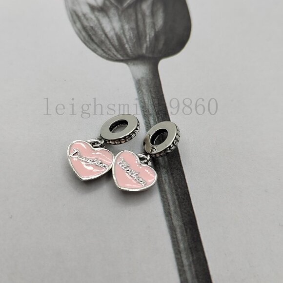 Pandora Mother & Daughter Hearts Dangle Charm - Picture 6 of 6
